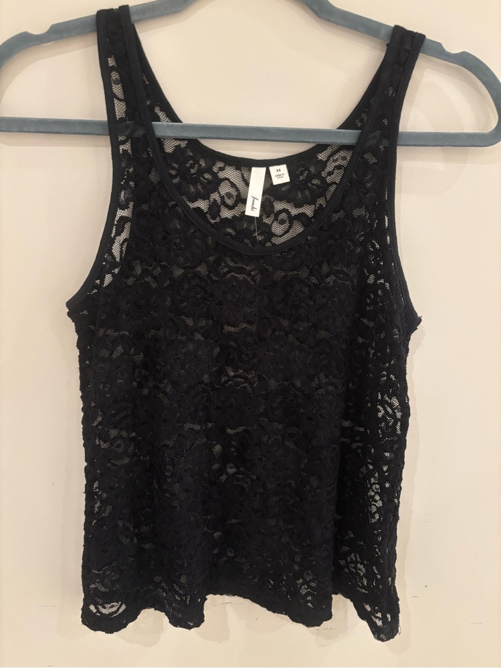 Black Lace Tank Top